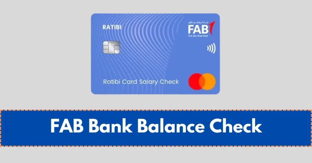 FAB Bank Balance Check